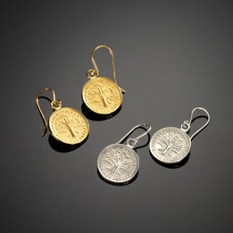 Ohrhänger mit Lindau-Siegel  erhältlich in Silber 925/- und Silber vergoldet